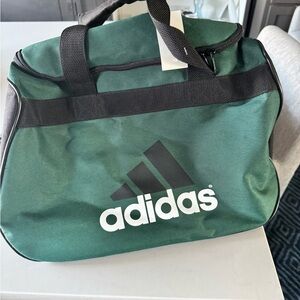 Adidas Green and Black Duffel Bag